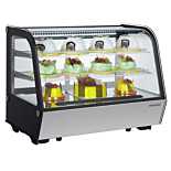 Marchia MDC161 36" Countertop Refrigerated Curved Glass Bakery Display Case with LED Lighting