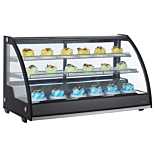 Marchia MDC201 48" Countertop Refrigerated Curved Glass Bakery Display Case with LED Lighting