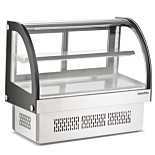Marchia MDC36 36" Drop-In Countertop Refrigerated Curved Glass Bakery Display Case with LED Lighting
