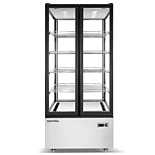 Marchia MVS800 Double Door Vertical Standing Refrigerated Cake Display Case, Stainless Steel