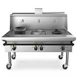 SWR-3-LP Commercial 3 Ring Chinese Wok Range - Gas