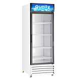 Unity U-GM1-W 24" One Glass Door Merchandiser Refrigerator with LED Lighting, White