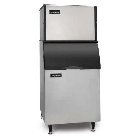 Ice-O-Matic CIM0436FW-B55PS 30" 500 lb. Full Cube Water Cooled Ice Machine with 510 lb. Storage Bin - Modular Self-Contained