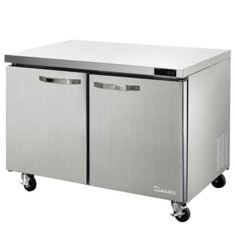 Blue Air BLUF60-HC 60" Undercounter Freezer with Two Swing Doors - 17 Cu. Ft.
