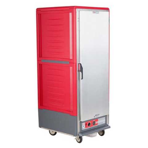 Metro C539-HFS-4 28" Full-Size Insulated Red Solid Door Heated Holding Cabinet