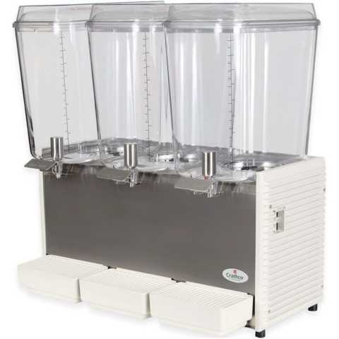 Crathco D35-4 26" Pre-Mix Cold Beverage Dispenser w/ (3) 5 Gallon Bowls - Classic Bubbler Series