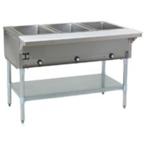 Eagle Group HT3 48" Gas Steam Table with Open Base