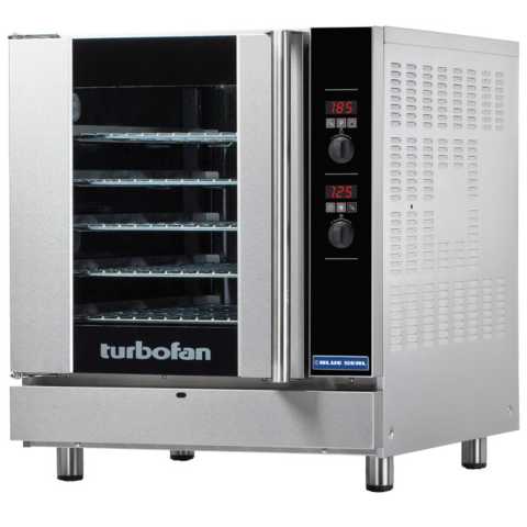 Moffat Turbofan G32D5-NG 29" Natural Gas 5 Full Size Pan Digital Control Single Deck Convection Oven - 33,000 BTU