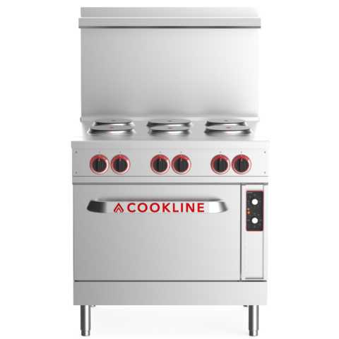 Cookline ER36-208 36" Electric Range with 6 Burners, 208V