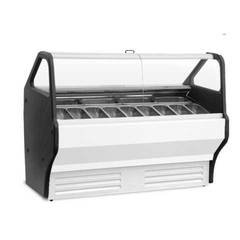 Universal GELATO14 67" 14 Pan Gelato Ice Cream Dipping Cabinet Display Freezer