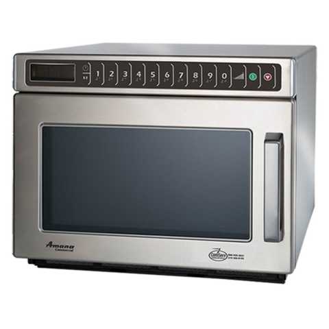 Amana HDC182 17" Heavy Volume 1800 Watts Commercial Compact Microwave - 120V