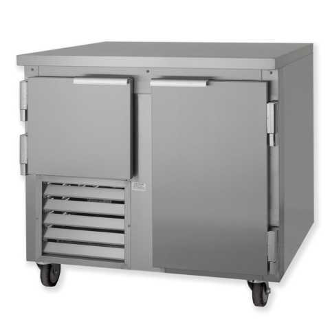 Leader LB36 36" Low Boy Worktop Refrigerator with 1 Full & 1 Half Door