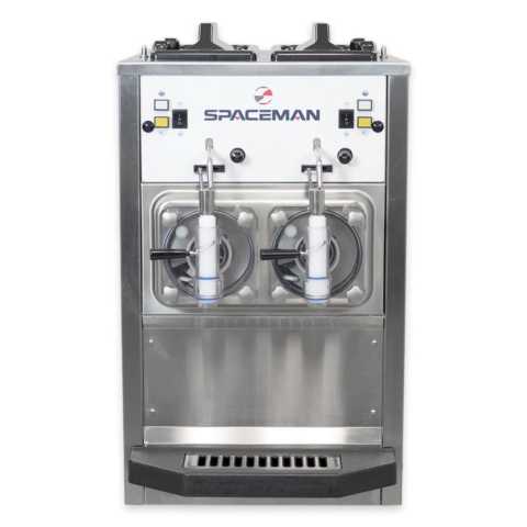 Spaceman 6455-C 2 Bowl Slushy / Granita Stainless Steel Frozen Drink Machine - 120V