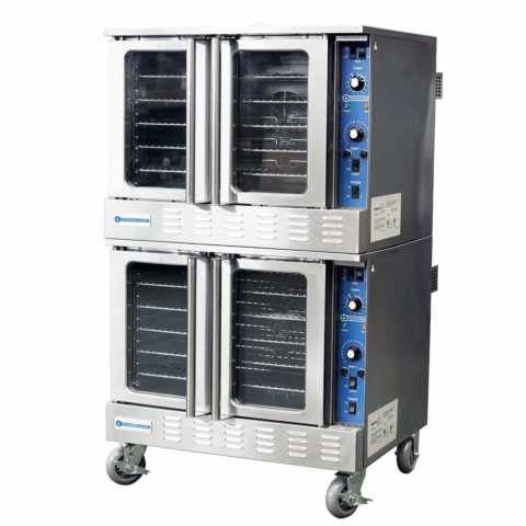 Standard Range SR-COE-DBL-208 Double Deck Full Size Electric Convection Oven - 208V, 3PH