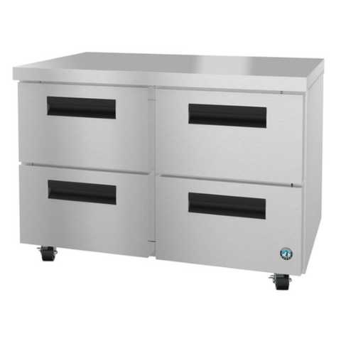 Hoshizaki UF48A-D4 48" Steelheart Series Two-Section Undercounter Freezer with 4 Drawers - 14 Cu. Ft.