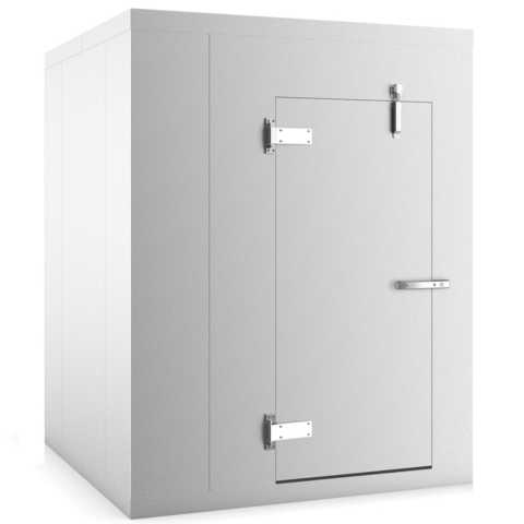 Coldline 6 x 6 Walk-in Freezer Box with Floor, Stainless Steel