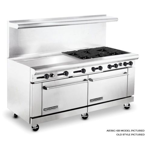 American Range 72 inch Commercial Range, 36 inch Griddle, AR36G-6B