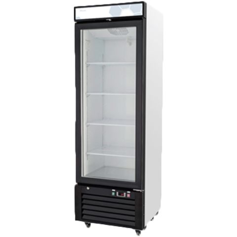 Migali C-12RM-HC 24" Single Glass Swing Door Merchandiser Refrigerator - 12 Cu. Ft.