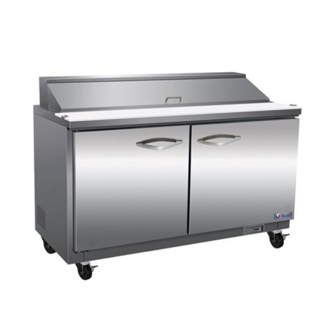 IKON ISP61 61" Two Door Standard Top Refrigerated Sandwich/Salad Prep Table, 16 Pans
