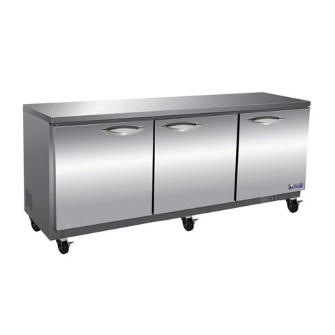 IKON IUC72R 72" Three Swing Door Undercounter Refrigerator, 18 cu. ft.