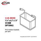 Axis 116-0040 1/3 Size Pasta Basket for AX-GPC-1 or AX-GPC-2