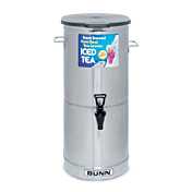 Bunn TDO-5 Cylinder-Style Iced Tea/Coffee Dispenser with Solid Lid - 4 Gallon