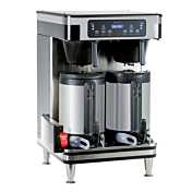 Bunn 22" ICB Infusion Series Twin Soft Heat Coffee Brewer - 120/240V Black & Stainless Steel