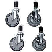 L&J Casters (Set of 6) for Steam Tables 84"L or More