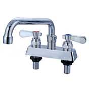 Prepline PFD-4-10 Deck Mounted 10" Swing Spout Sink Faucet with 4" Centers