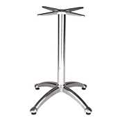 JMC Furniture July 4TH Outdoor Stainless Cast Aluminum Table Base - 27" Height / 17" Spider Length / 24.5" Base Spread