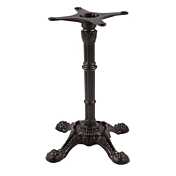 JMC Furniture TT-109 Indoor Cast Iron Table Base - 28" Height / 16" Spider Length / 24" 4 Leg Base Spread