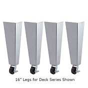 Bakers Pride S1252Y 30" Legs (Stainless) with Casters for Hearthbake GP Series