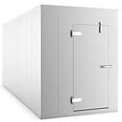 Coldline 6 x 12 Walk-in Freezer Box with Floor, Stainless Steel