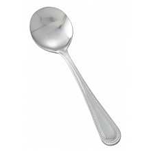 Winco 0005-04 6-1/8" Dots Flatware Stainless Steel Bouillon Spoon