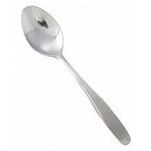 Winco 0008-03 Manhattan 6 3/4" Flatware Stainless Steel Solid Handle Dinner Spoon