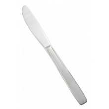 Winco 0008-08 Manhattan 8-1/8" Flatware Stainless Steel Solid Handle Dinner Knife