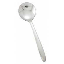 Winco 0019-04 Flute 5-5/8" Flatware Stainless Steel Bouillon Spoon