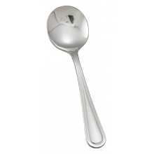 Winco 0021-04 5-7/8" Continental Flatware Stainless Steel Bouillon Spoon