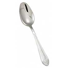 Winco 0031-10 8 3/8" Peacock Flatware Stainless Steel European Size Tablespoon