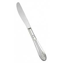 Winco 0031-18 9-5/8" Peacock Flatware Stainless Steel European Table Knife