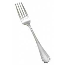 Winco 0036-05 7-1/4" Deluxe Pearl Flatware Stainless Steel Dinner Fork
