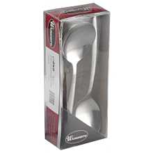 Winco 0082-04 6" Stainless Steel Windsor Bouillon Spoon