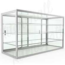 10" Countertop Straight Glass Food Display Case, Dry