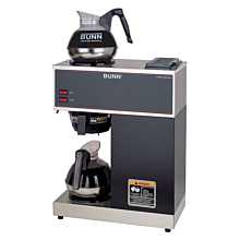 Bunn VPR 16" 12 Cup Pourover Coffee Brewer with 2 Easy Pour Decanters & 1 Upper / 1 Lower Warmer