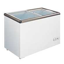 Omcan XS-200 34" Glass Flat Top Sliding Lid Ice Cream Display Freezer