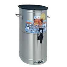 Bunn TDO-4 Cylinder-Style Iced Tea/Coffee Dispenser with Solid Lid - 4 Gallon
