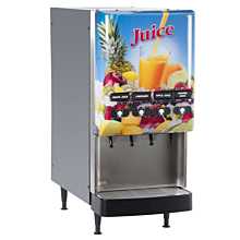 Bunn JDF-4S 16" Silver Series 4-Flavor Cold Beverage System with LED Light Graphics