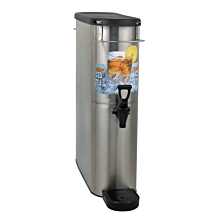 Bunn TDO-N-4 Oval-Style Narrow Iced Tea/Coffee Dispenser with Solid Lid - 4 Gallon