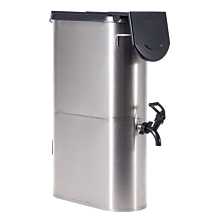Bunn TDO-N-3.5 Oval-Style Narrow Iced Tea/Coffee Dispenser with Brew-Thru Lid & Pinch Tube Faucet - 3.5 Gallon