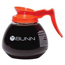 Bunn 42401.0103 3-Pack 64 oz. Orange Handle Glass Coffee Decanter